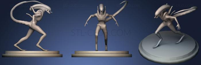 3D model Alien Pose Final (STL)